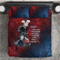 Toussaint Louverture Afro Haiti Bedding Set Haitian Father Grunge Style - Wonder Print Shop