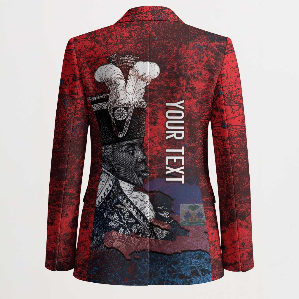 Personalized Toussaint Louverture Afro Haiti Blazer Haitian Father Grunge Style - Wonder Print Shop