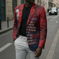 Personalized Toussaint Louverture Afro Haiti Blazer Haitian Father Grunge Style - Wonder Print Shop