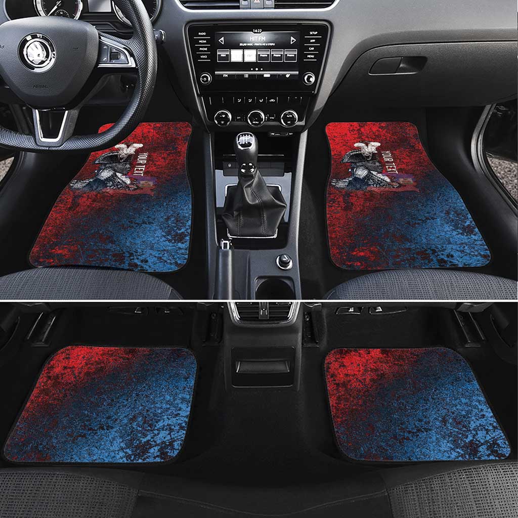 Personalized Toussaint Louverture Afro Haiti Car Mats Haitian Father Grunge Style - Wonder Print Shop