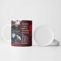 Personalized Toussaint Louverture Afro Haiti Ceramic Mug Haitian Father Grunge Style - Wonder Print Shop
