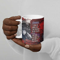 Personalized Toussaint Louverture Afro Haiti Ceramic Mug Haitian Father Grunge Style - Wonder Print Shop