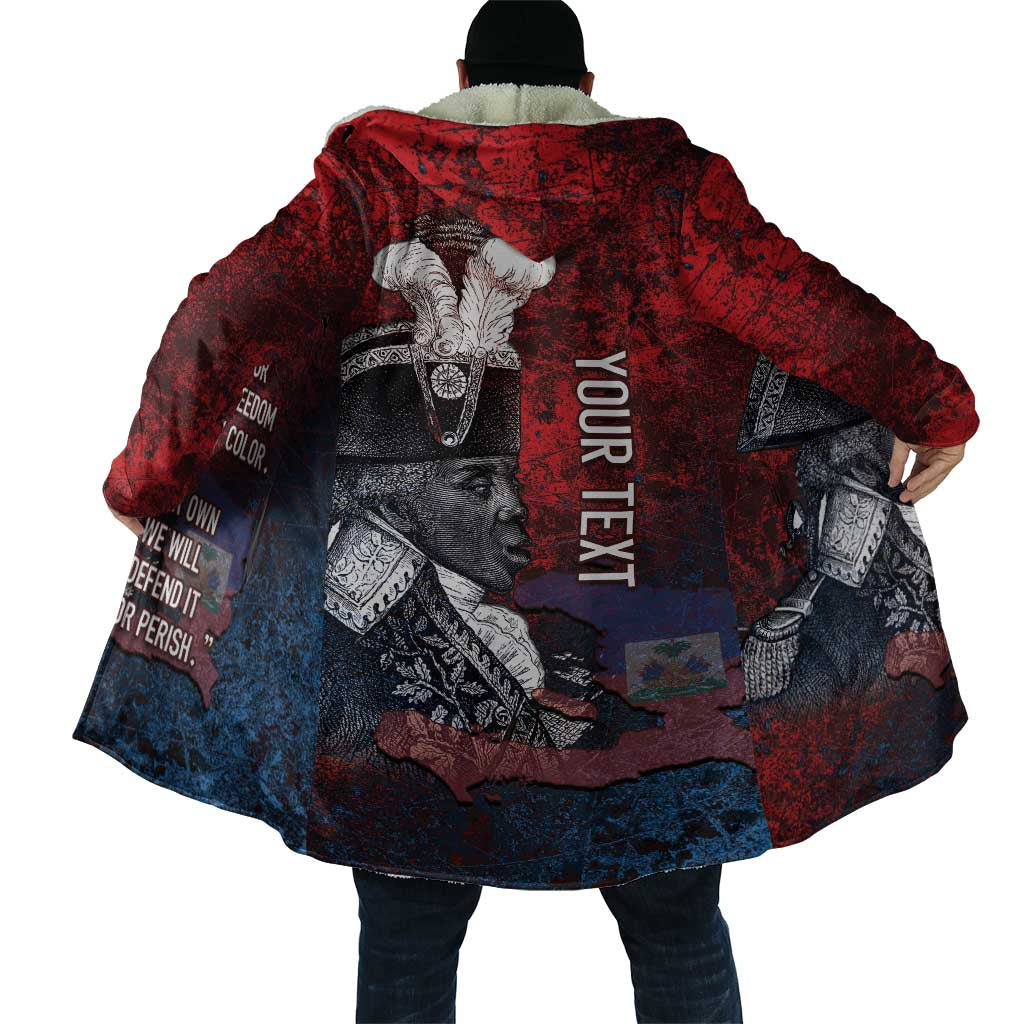 Personalized Toussaint Louverture Afro Haiti Cloak Haitian Father Grunge Style - Wonder Print Shop