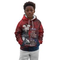 Personalized Toussaint Louverture Afro Haiti Kid Hoodie Haitian Father Grunge Style - Wonder Print Shop