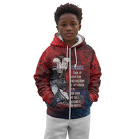 Personalized Toussaint Louverture Afro Haiti Kid Hoodie Haitian Father Grunge Style - Wonder Print Shop