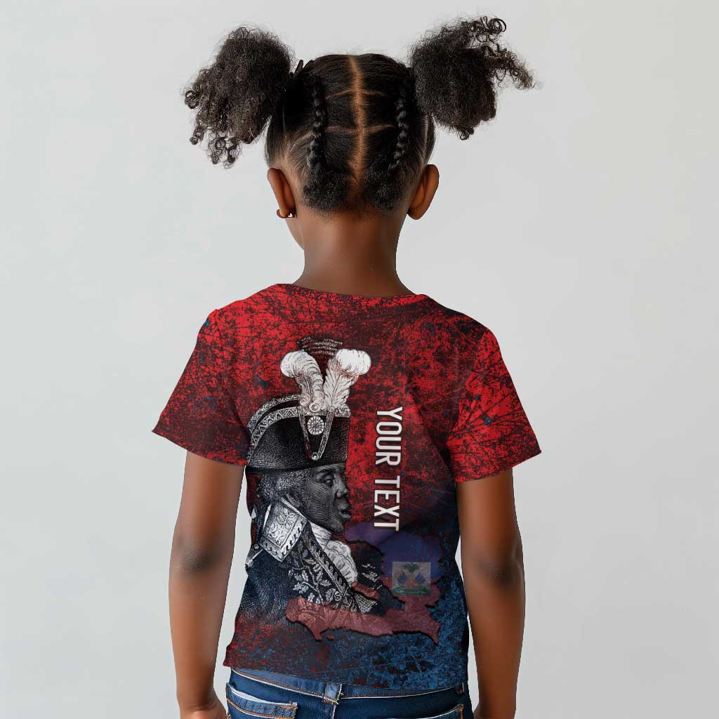 Personalized Toussaint Louverture Afro Haiti Kid T shirt Haitian Father Grunge Style LT14