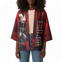 Personalized Toussaint Louverture Afro Haiti Kimono Haitian Father Grunge Style - Wonder Print Shop