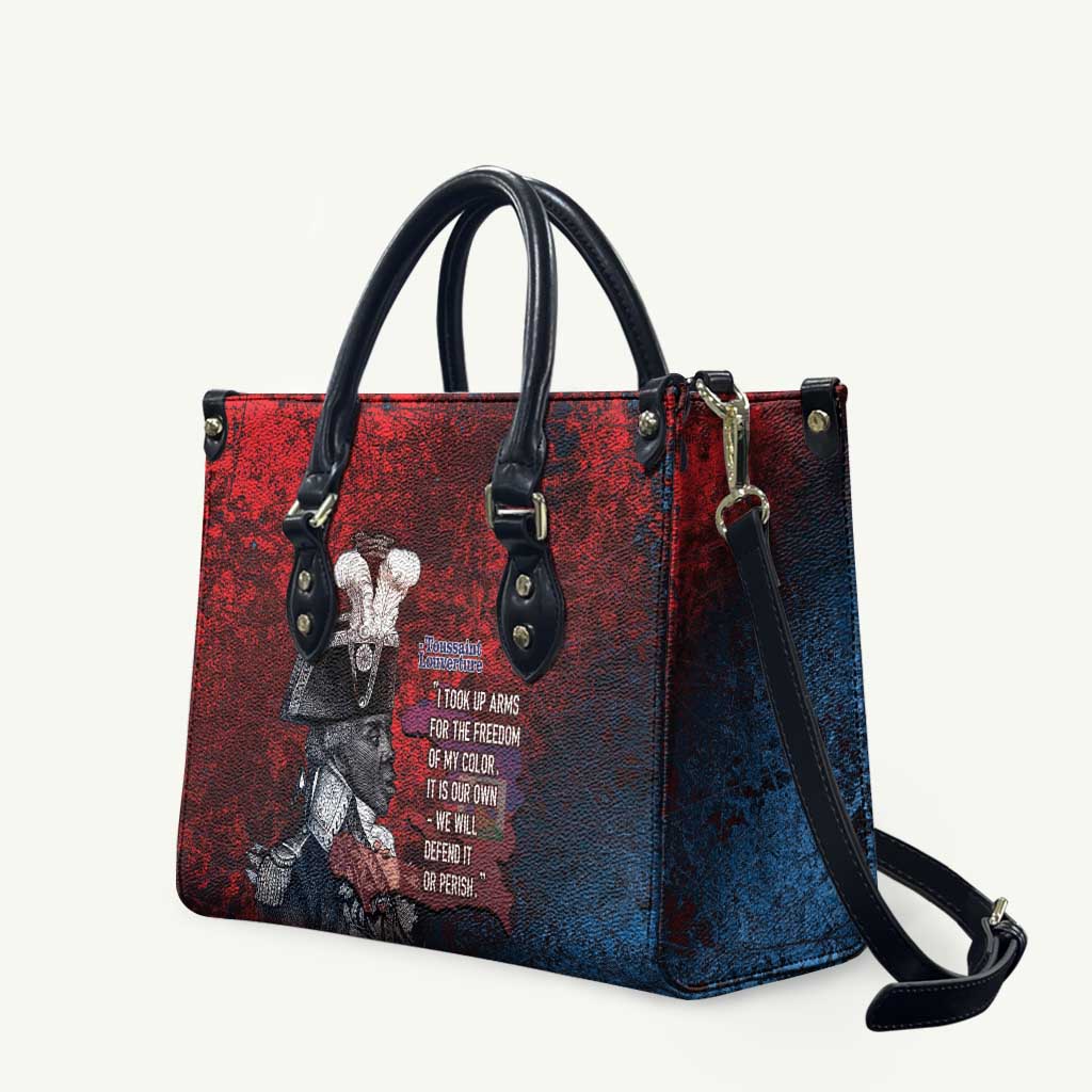 Toussaint Louverture Afro Haiti Leather Bag Haitian Father Grunge Style - Wonder Print Shop