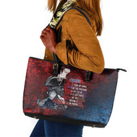 Toussaint Louverture Afro Haiti Leather Tote Bag Haitian Father Grunge Style - Wonder Print Shop