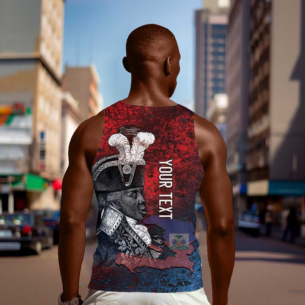 Personalized Toussaint Louverture Afro Haiti Men Tank Top Haitian Father Grunge Style - Wonder Print Shop