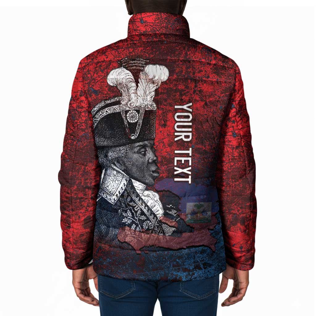 Personalized Toussaint Louverture Afro Haiti Padded Jacket Haitian Father Grunge Style - Wonder Print Shop