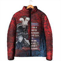 Personalized Toussaint Louverture Afro Haiti Padded Jacket Haitian Father Grunge Style - Wonder Print Shop