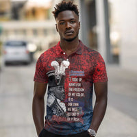 Personalized Toussaint Louverture Afro Haiti Polo Shirt Haitian Father Grunge Style LT14