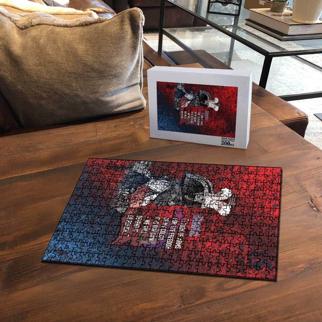 Toussaint Louverture Afro Haiti Puzzle Haitian Father Grunge Style - Wonder Print Shop