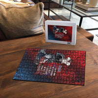 Toussaint Louverture Afro Haiti Puzzle Haitian Father Grunge Style - Wonder Print Shop