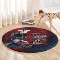 Toussaint Louverture Afro Haiti Round Carpet Haitian Father Grunge Style - Wonder Print Shop