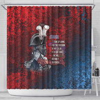 Toussaint Louverture Afro Haiti Shower Curtain Haitian Father Grunge Style - Wonder Print Shop
