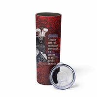Personalized Toussaint Louverture Afro Haiti Skinny Tumbler Haitian Father Grunge Style - Wonder Print Shop