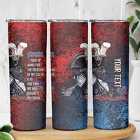 Personalized Toussaint Louverture Afro Haiti Skinny Tumbler Haitian Father Grunge Style - Wonder Print Shop