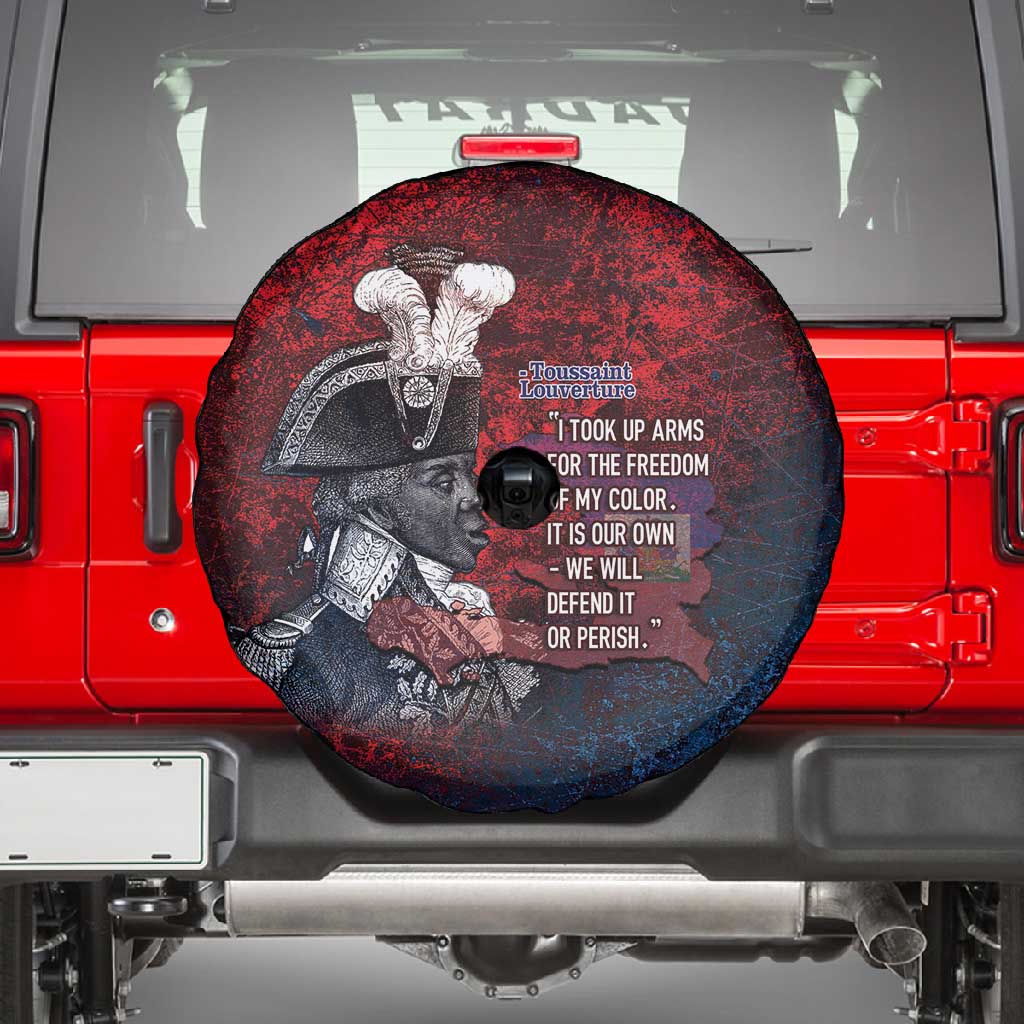 Toussaint Louverture Afro Haiti Spare Tire Cover Haitian Father Grunge Style - Wonder Print Shop