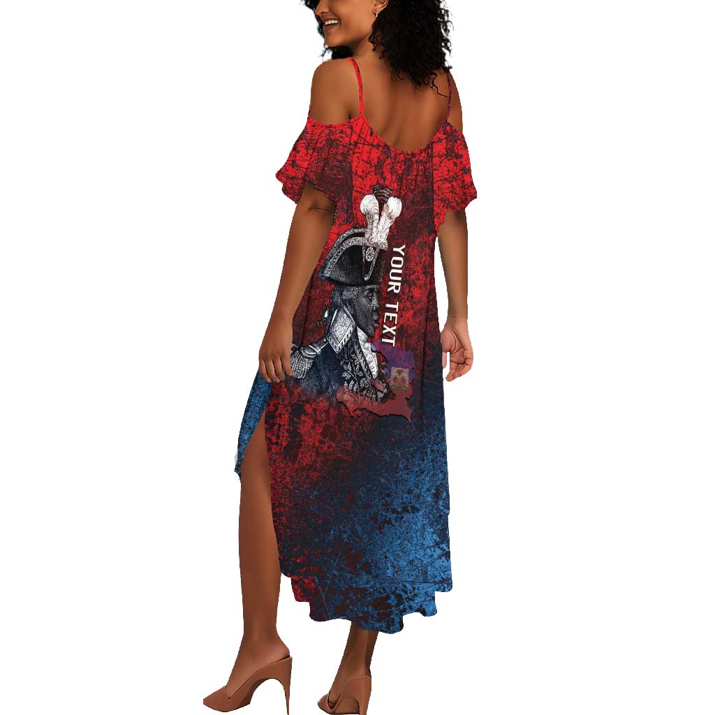 Personalized Toussaint Louverture Afro Haiti Summer Maxi Dress Haitian Father Grunge Style LT14