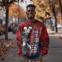 Personalized Toussaint Louverture Afro Haiti Sweatshirt Haitian Father Grunge Style - Wonder Print Shop
