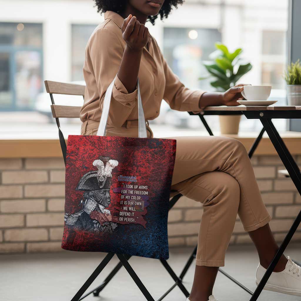 Toussaint Louverture Afro Haiti Tote Bag Haitian Father Grunge Style - Wonder Print Shop