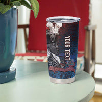 Personalized Toussaint Louverture Afro Haiti Tumbler Cup Haitian Father Grunge Style - Wonder Print Shop
