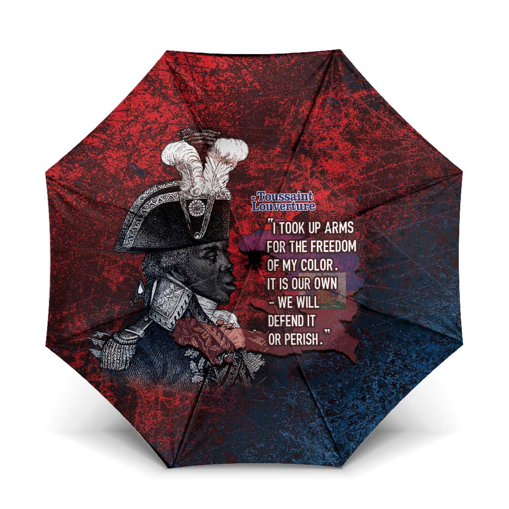 Toussaint Louverture Afro Haiti Umbrella Haitian Father Grunge Style - Wonder Print Shop