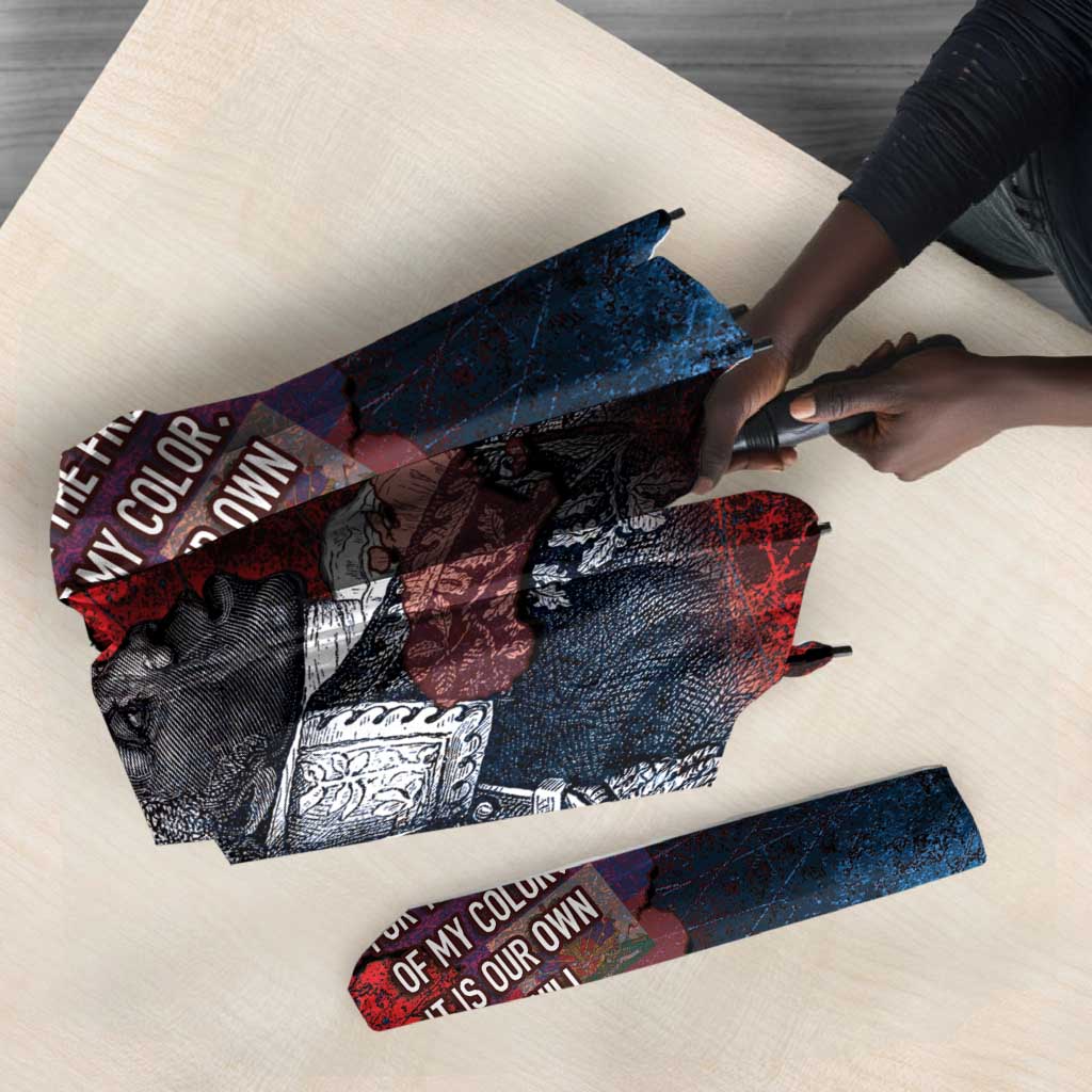 Toussaint Louverture Afro Haiti Umbrella Haitian Father Grunge Style - Wonder Print Shop
