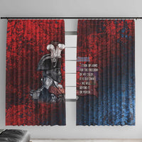 Toussaint Louverture Afro Haiti Window Curtain Haitian Father Grunge Style - Wonder Print Shop