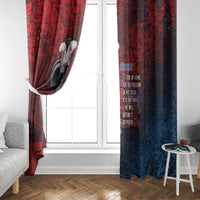Toussaint Louverture Afro Haiti Window Curtain Haitian Father Grunge Style - Wonder Print Shop