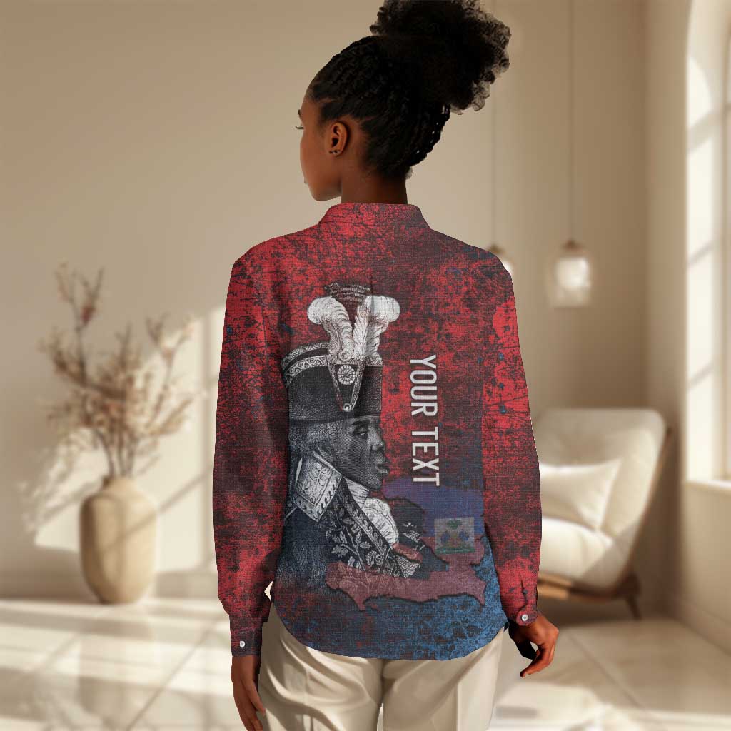 Personalized Toussaint Louverture Afro Haiti Women Casual Shirt Haitian Father Grunge Style - Wonder Print Shop