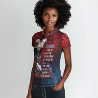 Personalized Toussaint Louverture Afro Haiti Women Polo Shirt Haitian Father Grunge Style LT14