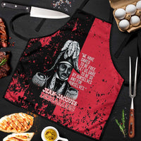 Jean-Jacques Dessalines Afro Haiti Apron Emperor Of First Empire Grunge Style - Wonder Print Shop