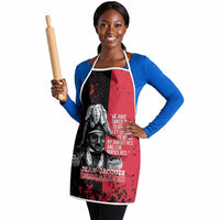 Jean-Jacques Dessalines Afro Haiti Apron Emperor Of First Empire Grunge Style - Wonder Print Shop