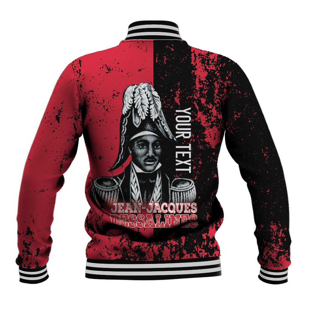 Personalized Jean-Jacques Dessalines Afro Haiti Baseball Jacket Emperor Of First Empire Grunge Style - Wonder Print Shop