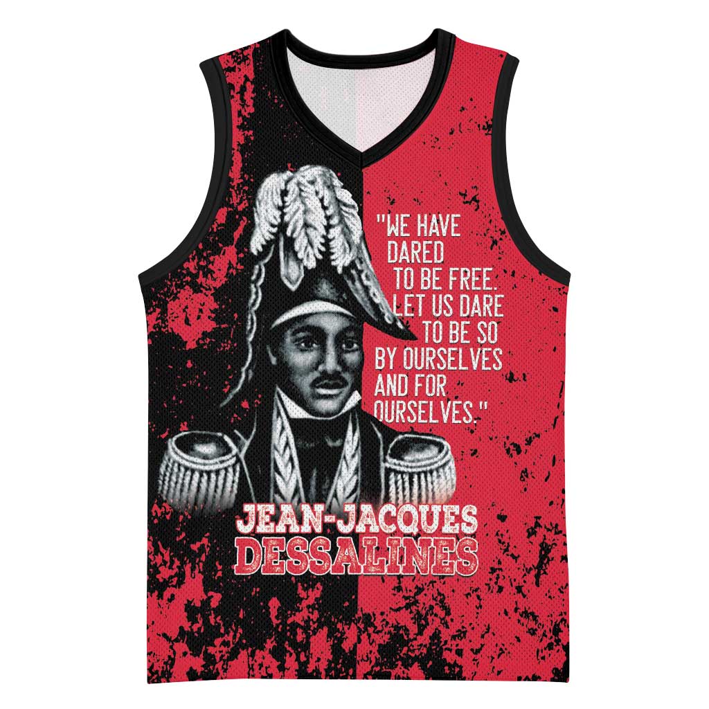 Personalized Jean-Jacques Dessalines Afro Haiti Basketball Jersey Emperor Of First Empire Grunge Style - Wonder Print Shop