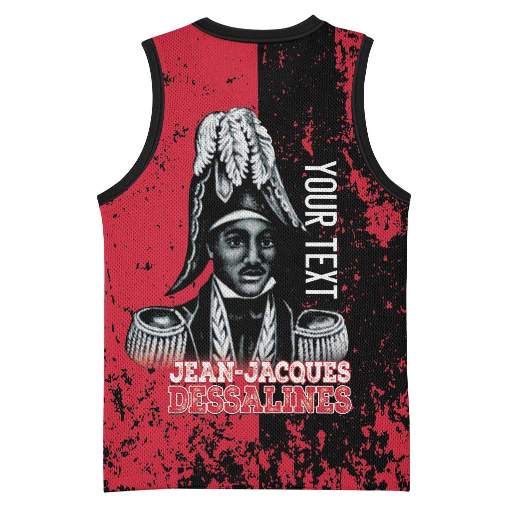 Personalized Jean-Jacques Dessalines Afro Haiti Basketball Jersey Emperor Of First Empire Grunge Style - Wonder Print Shop