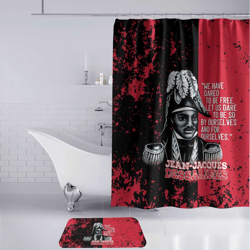 Jean-Jacques Dessalines Afro Haiti Bathroom Set Emperor Of First Empire Grunge Style - Wonder Print Shop