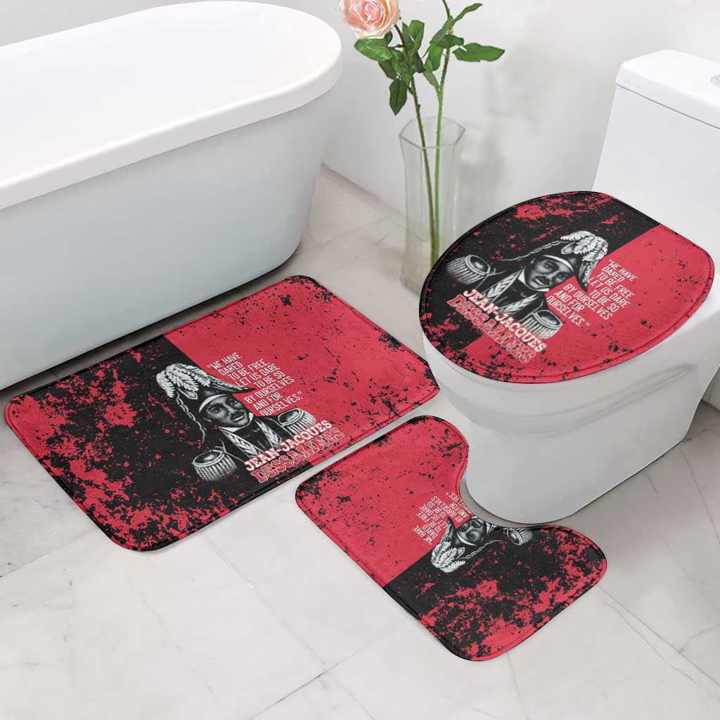 Jean-Jacques Dessalines Afro Haiti Bathroom Set Emperor Of First Empire Grunge Style - Wonder Print Shop