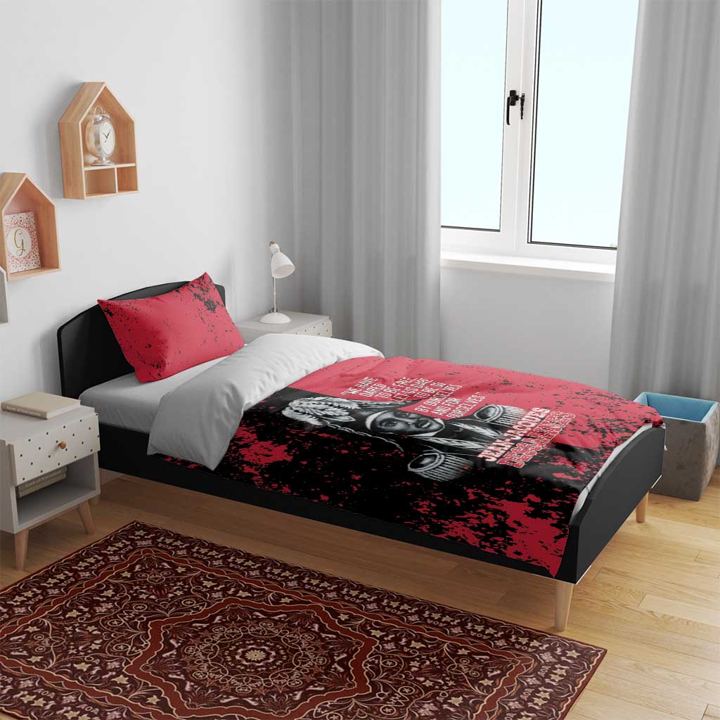 Jean-Jacques Dessalines Afro Haiti Bedding Set Emperor Of First Empire Grunge Style - Wonder Print Shop
