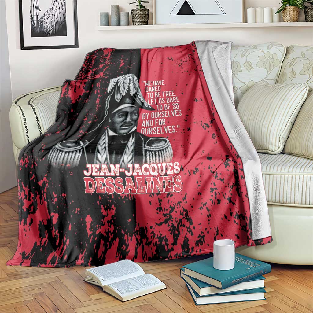 Jean-Jacques Dessalines Afro Haiti Blanket Emperor Of First Empire Grunge Style - Wonder Print Shop