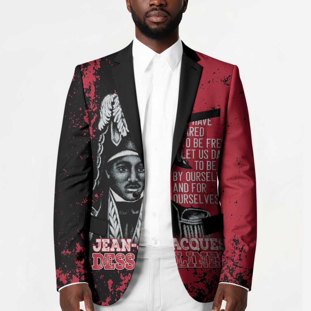 Personalized Jean-Jacques Dessalines Afro Haiti Blazer Emperor Of First Empire Grunge Style - Wonder Print Shop