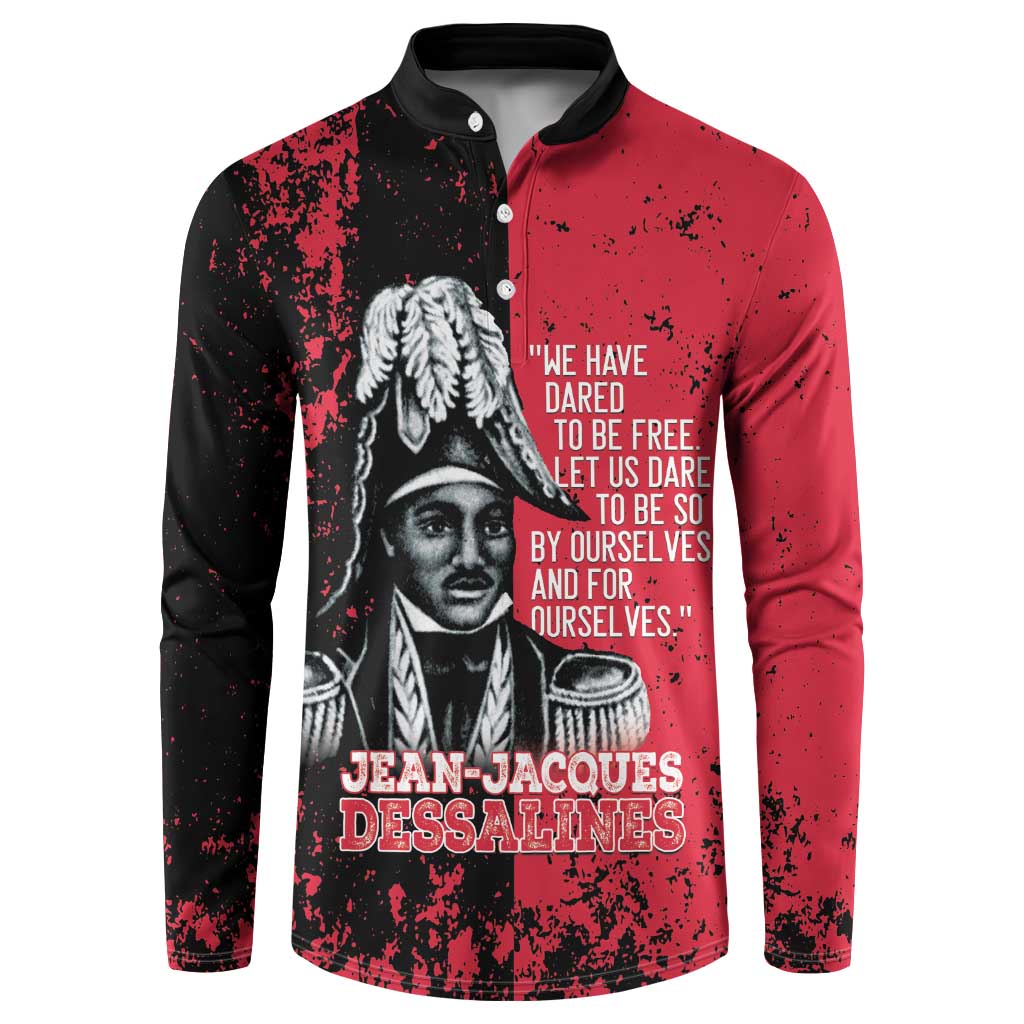 Personalized Jean-Jacques Dessalines Afro Haiti Button Sweatshirt Emperor Of First Empire Grunge Style