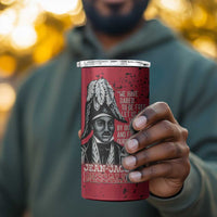 Personalized Jean-Jacques Dessalines Afro Haiti 4 in 1 Can Cooler Tumbler Emperor Of First Empire Grunge Style - Wonder Print Shop