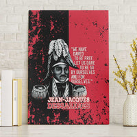 Jean-Jacques Dessalines Afro Haiti Canvas Wall Art Emperor Of First Empire Grunge Style - Wonder Print Shop