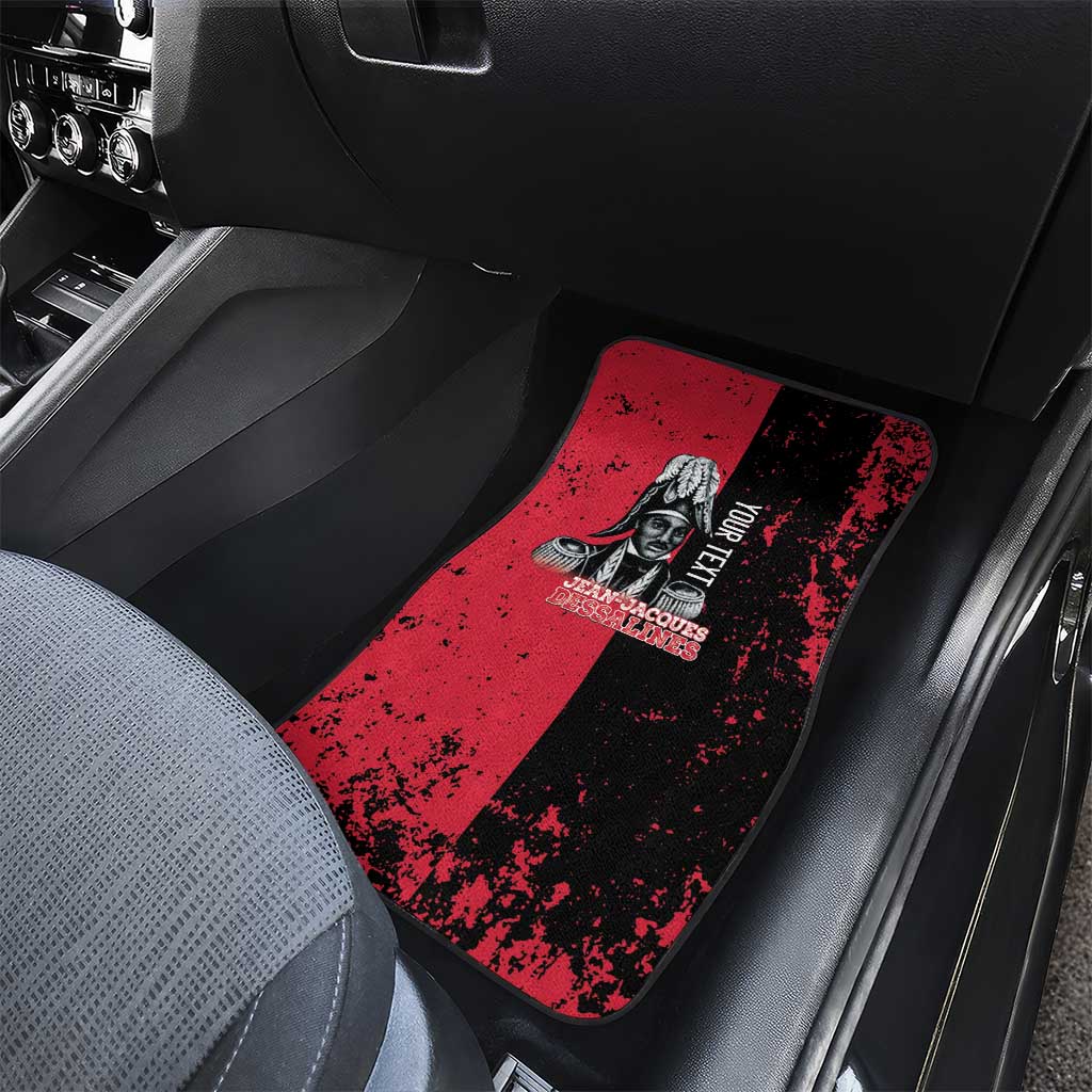 Personalized Jean-Jacques Dessalines Afro Haiti Car Mats Emperor Of First Empire Grunge Style - Wonder Print Shop