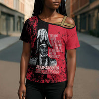 Personalized Jean-Jacques Dessalines Afro Haiti Cross Shoulder Shirt Emperor Of First Empire Grunge Style - Wonder Print Shop