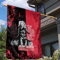 Jean-Jacques Dessalines Afro Haiti Garden Flag Emperor Of First Empire Grunge Style - Wonder Print Shop